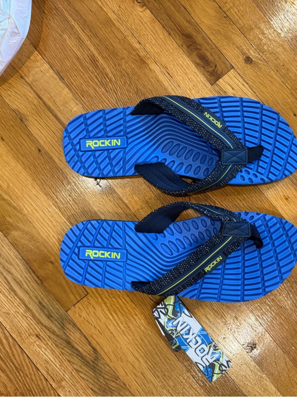 Rockin Blue & Navy Men's Flip Flops